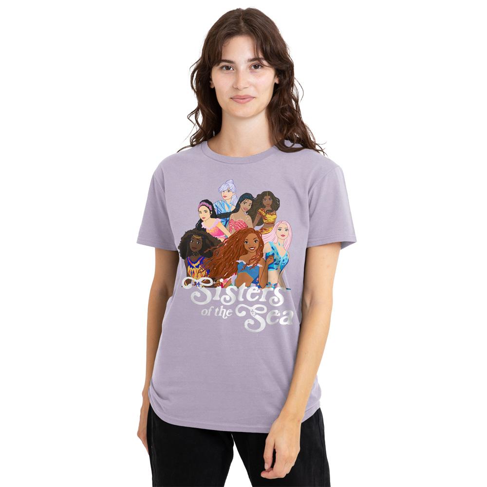 Lavender - Lifestyle - The Little Mermaid Womens-Ladies Sisters Of The Sea T-Shirt