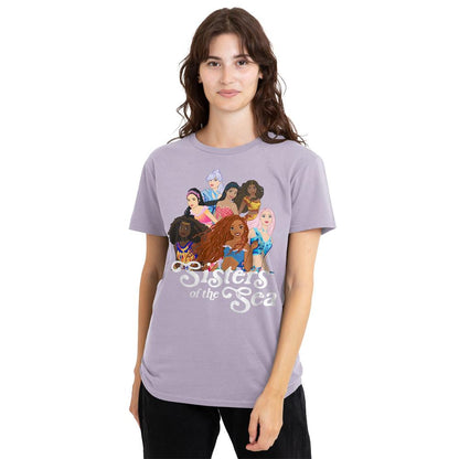 Lavender - Lifestyle - The Little Mermaid Womens-Ladies Sisters Of The Sea T-Shirt
