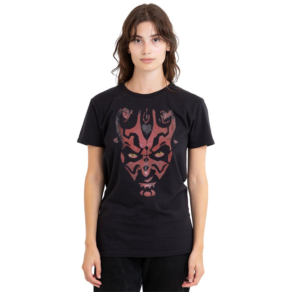 Black - Lifestyle - Star Wars Womens-Ladies Darth Maul Big Face T-Shirt