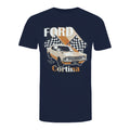 Navy - Front - Ford Mens Cortina Cotton T-Shirt