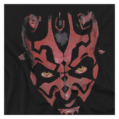 Black - Side - Star Wars Unisex Adult Darth Maul Long-Sleeved T-Shirt