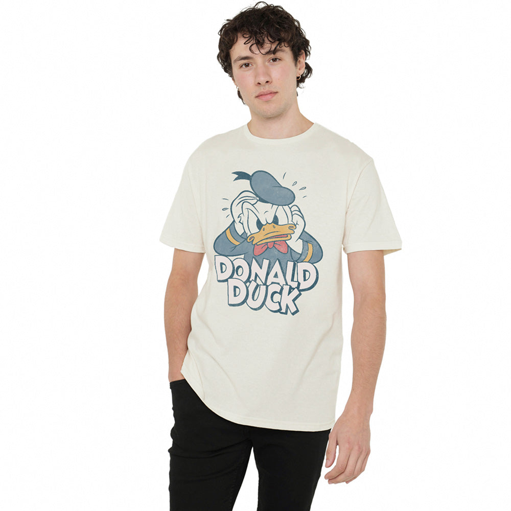 Natural - Lifestyle - Mickey Mouse & Friends Mens Donald Duck Stressed Out T-Shirt