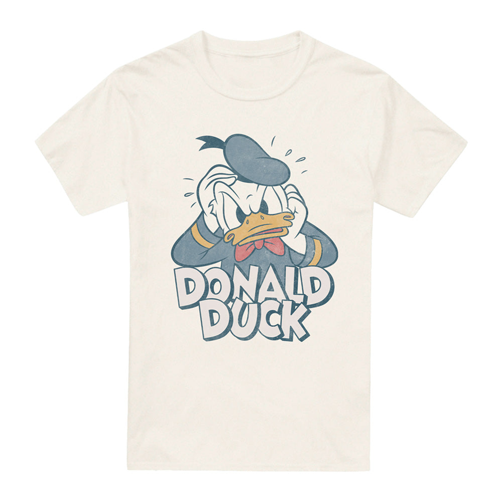 Natural - Front - Mickey Mouse & Friends Mens Donald Duck Stressed Out T-Shirt
