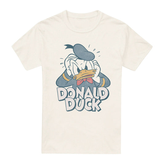 Natural - Front - Mickey Mouse & Friends Mens Donald Duck Stressed Out T-Shirt