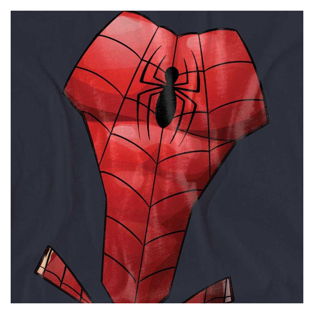 Deep Navy - Side - Spider-Man Womens-Ladies Costume T-Shirt