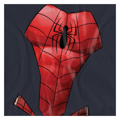 Deep Navy - Side - Spider-Man Womens-Ladies Costume T-Shirt
