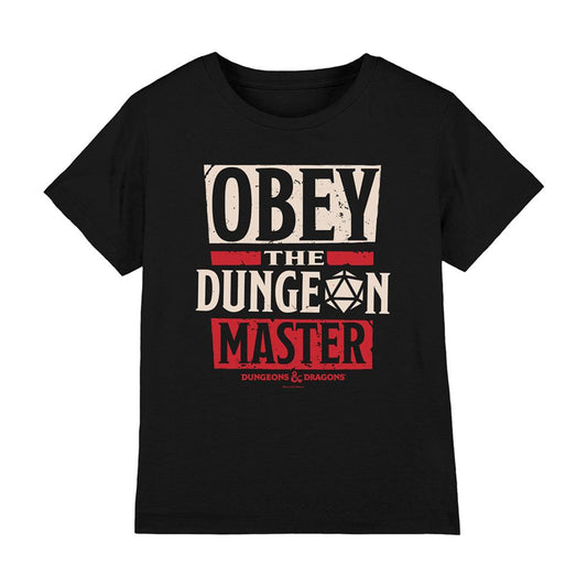 Black - Front - Dungeons & Dragons Childrens-Kids Dungeon Master T-Shirt