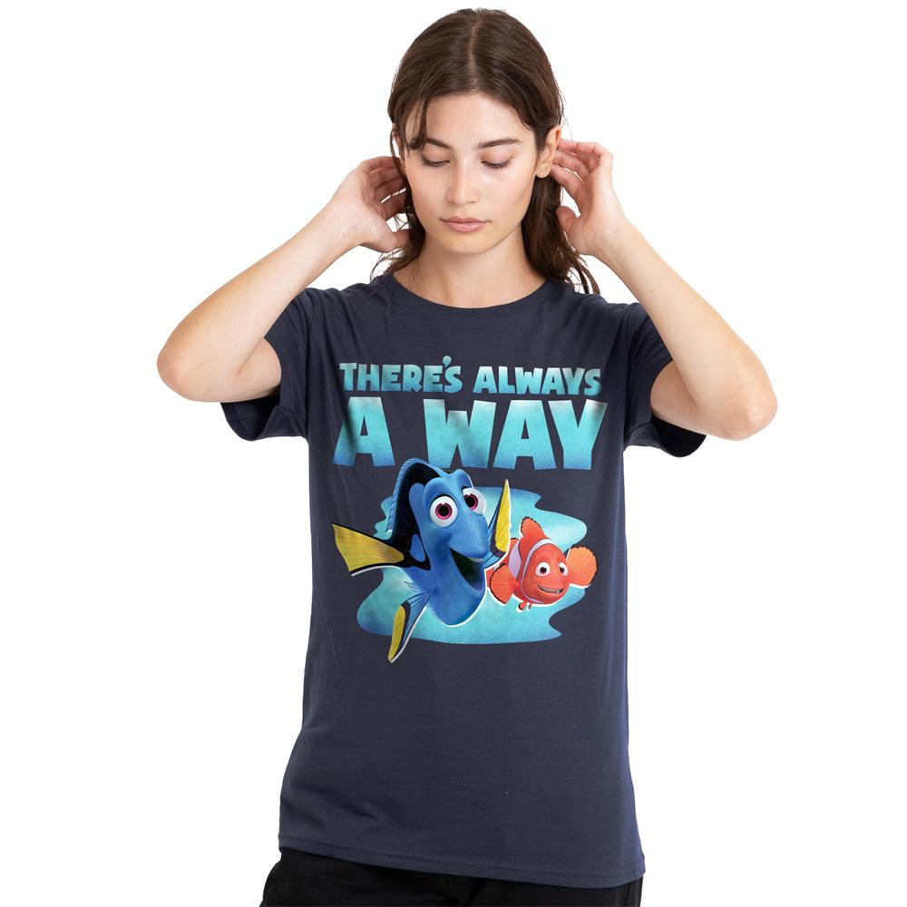 Deep Navy - Lifestyle - Finding Nemo Womens-Ladies There´s Always A Way Dory T-Shirt