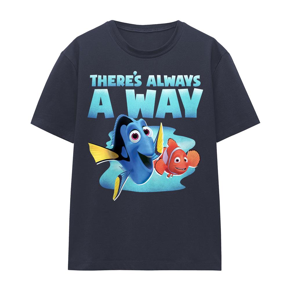 Deep Navy - Front - Finding Nemo Womens-Ladies There´s Always A Way Dory T-Shirt
