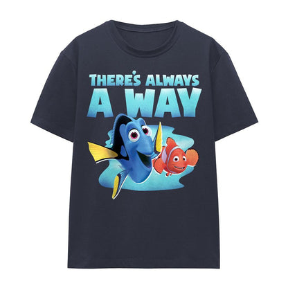 Deep Navy - Front - Finding Nemo Womens-Ladies There´s Always A Way Dory T-Shirt
