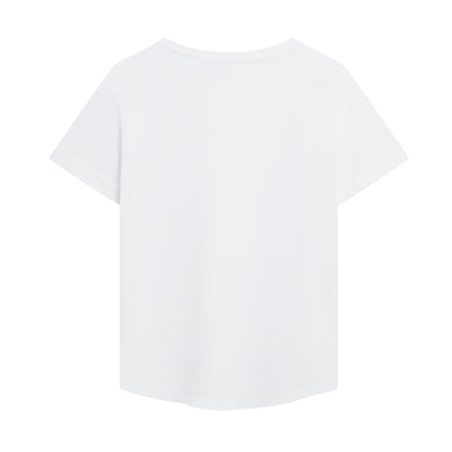 White - Back - Lady And The Tramp Womens-Ladies T-Shirt