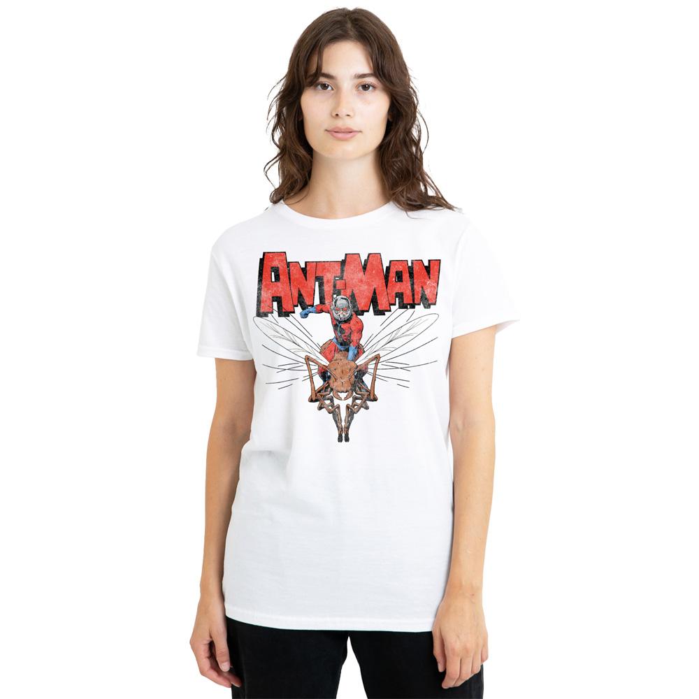White - Lifestyle - Ant-Man Womens-Ladies Flying T-Shirt