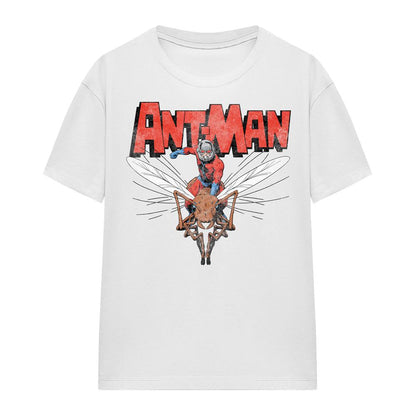 White - Front - Ant-Man Womens-Ladies Flying T-Shirt