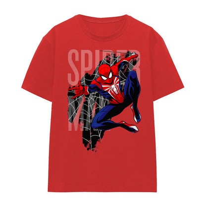 Red - Front - Spider-Man Womens-Ladies Gamerverse Web Shooting T-Shirt