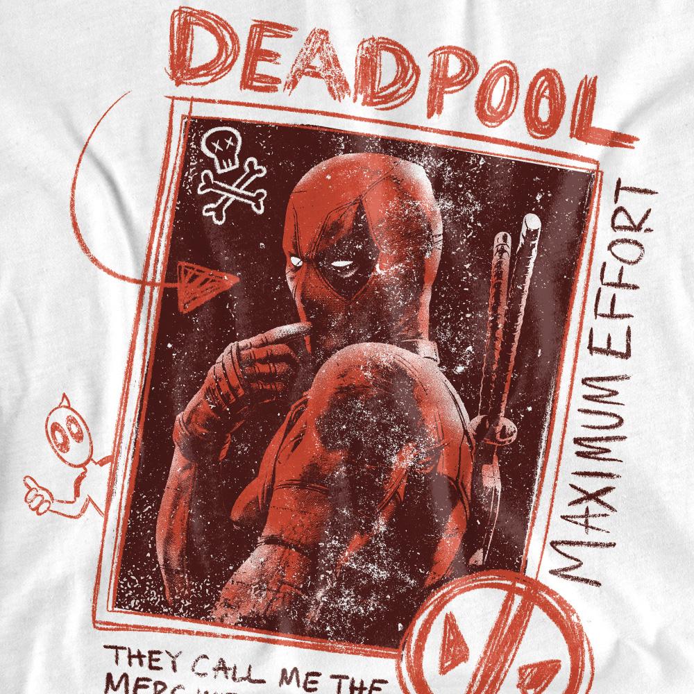 White - Side - Deadpool & Wolverine Womens-Ladies Maximum Effort T-Shirt