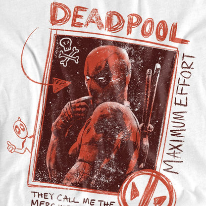 White - Side - Deadpool & Wolverine Womens-Ladies Maximum Effort T-Shirt