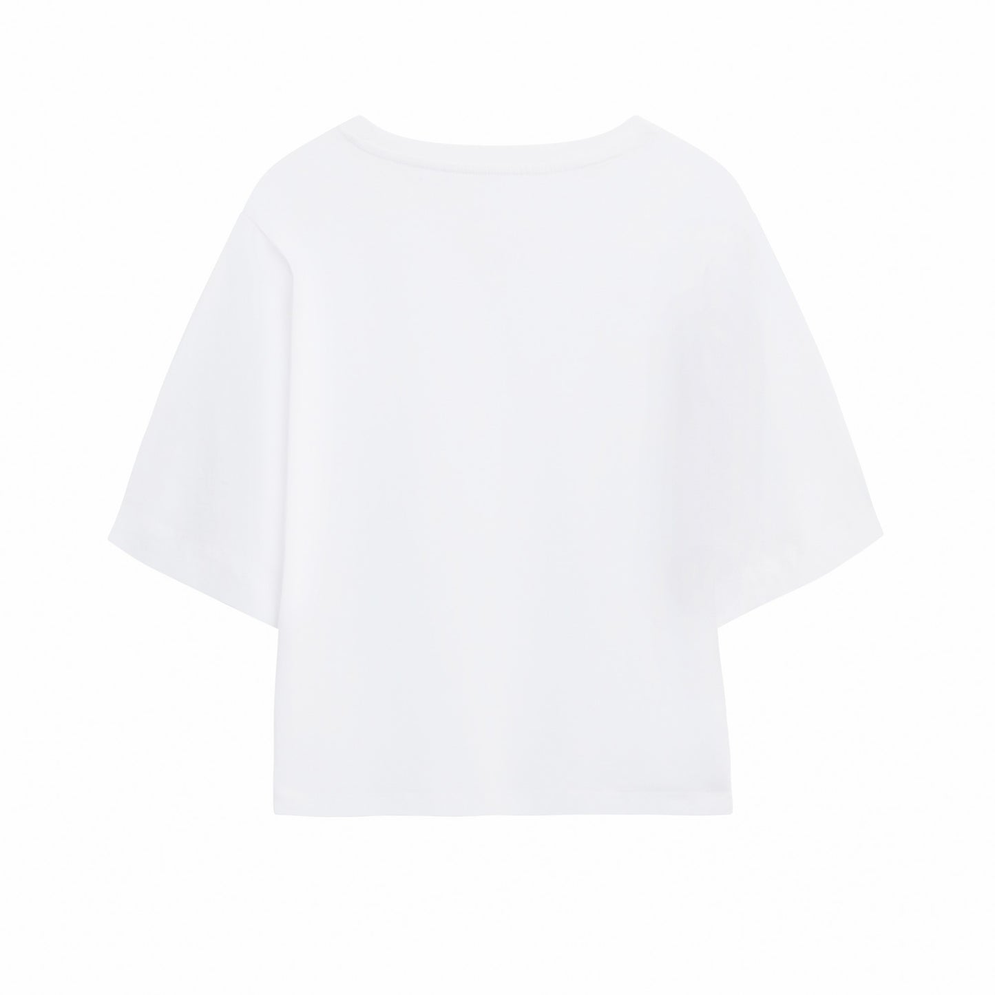 White - Back - Bambi Womens-Ladies Boxy Crop T-Shirt