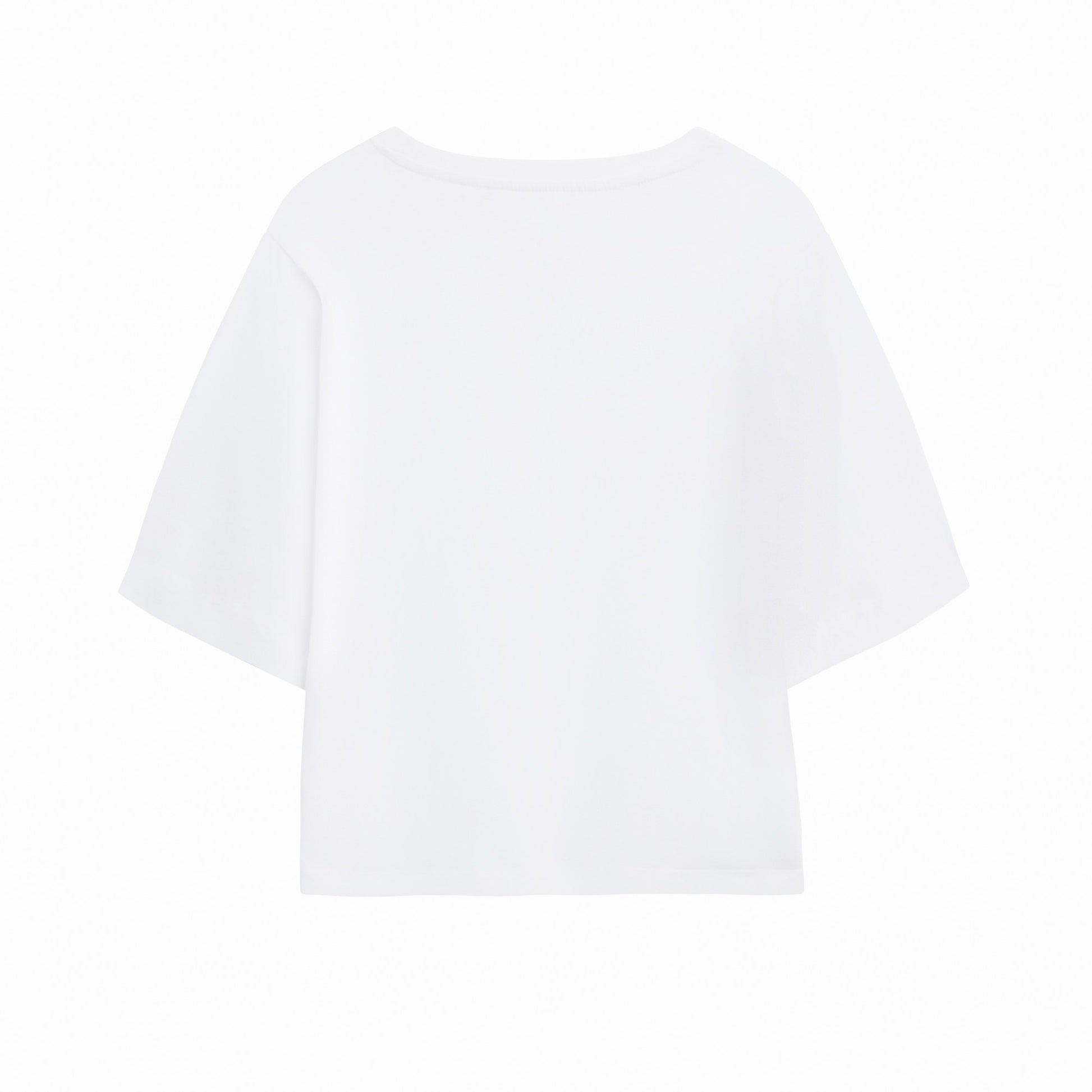 White - Back - Bambi Womens-Ladies Boxy Crop T-Shirt
