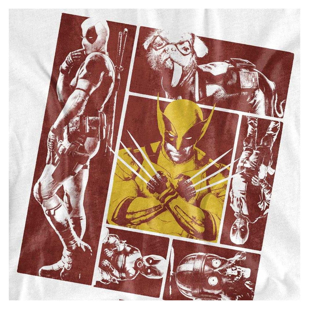 White - Side - Deadpool & Wolverine Womens-Ladies T-Shirt