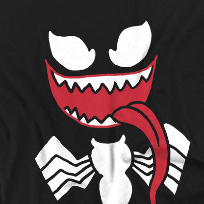 Black - Back - Venom Childrens-Kids Face T-Shirt