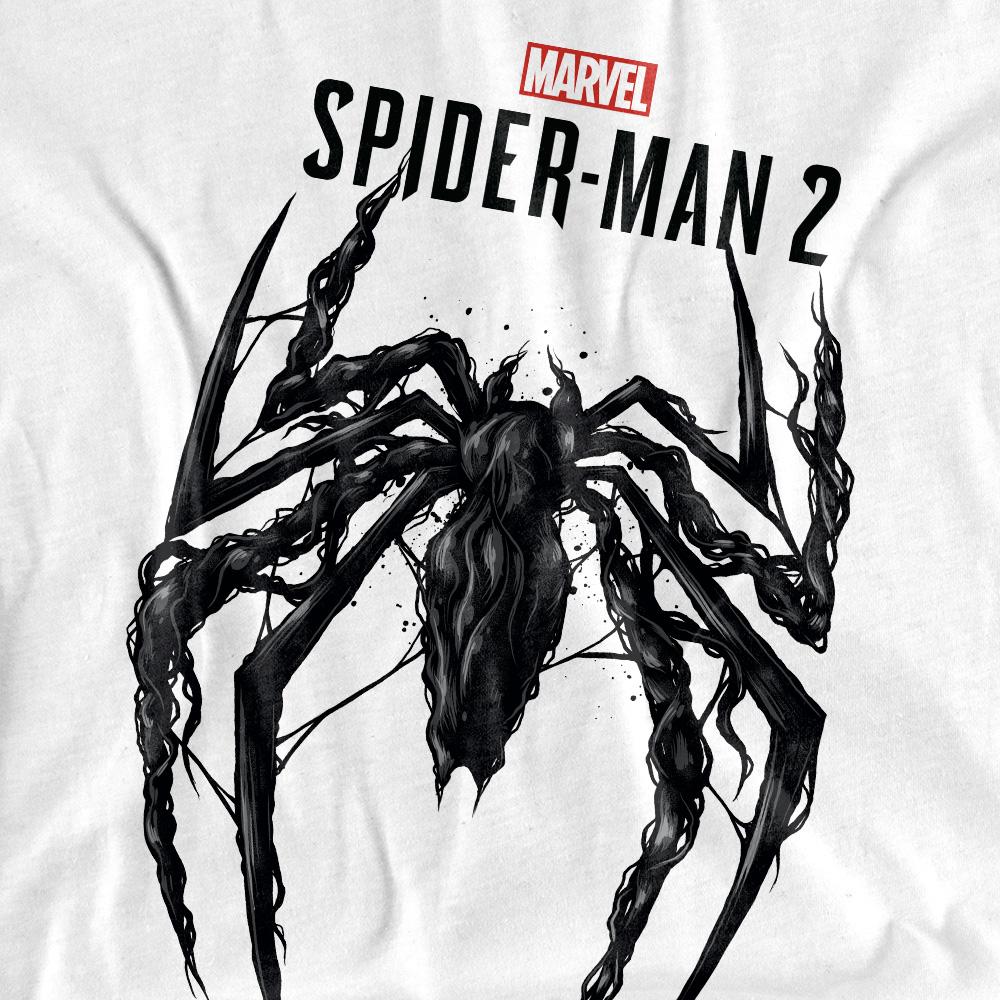 White - Side - Spider-Man 2 Womens-Ladies Gamerverse Venom T-Shirt