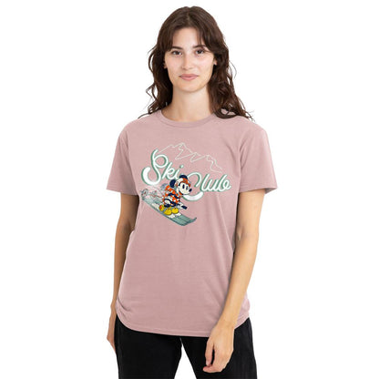 Pink - Lifestyle - Disney Womens-Ladies Ski Club Minnie Mouse T-Shirt