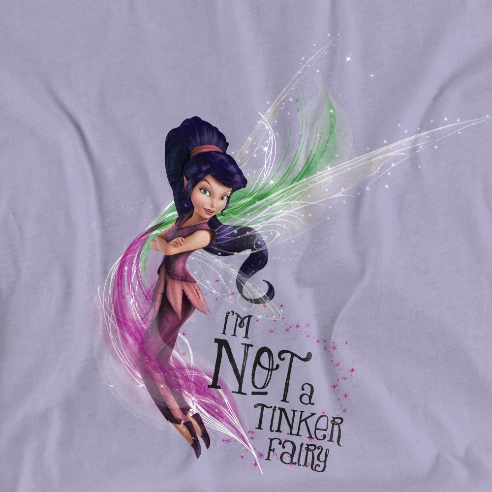 Lavender - Side - Disney Fairies Womens-Ladies I´m Not A Tinker Fairy T-Shirt
