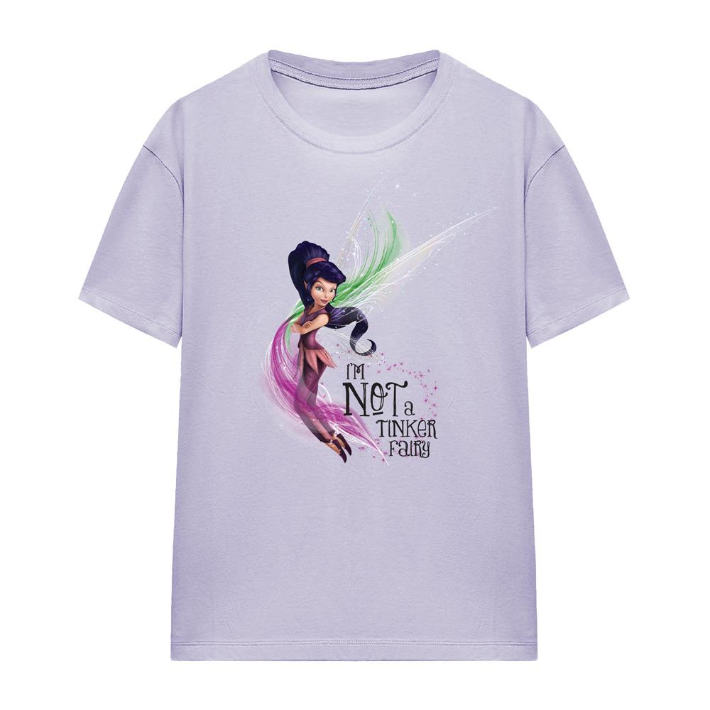Lavender - Front - Disney Fairies Womens-Ladies I´m Not A Tinker Fairy T-Shirt