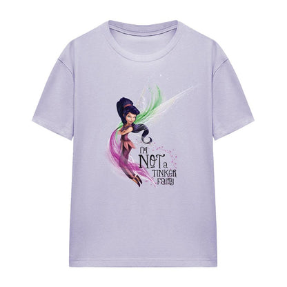 Lavender - Front - Disney Fairies Womens-Ladies I´m Not A Tinker Fairy T-Shirt