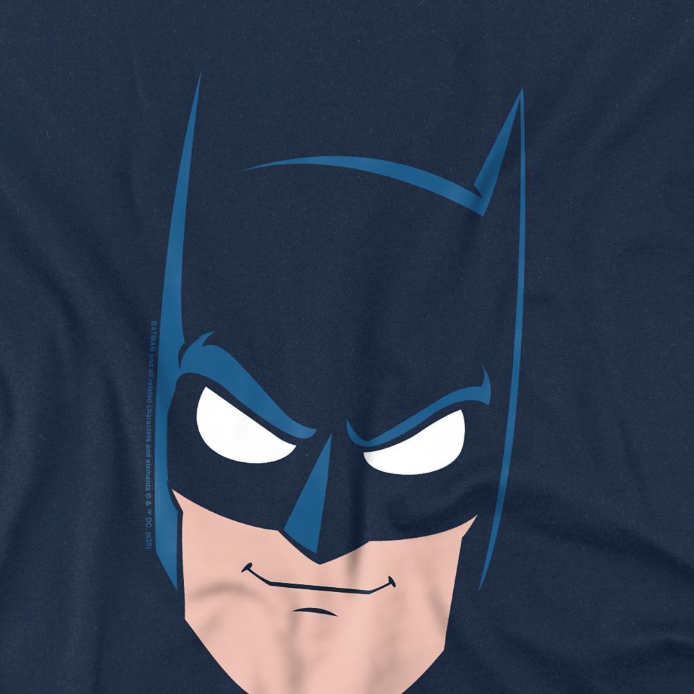 Navy - Back - Batman Childrens-Kids Face T-Shirt