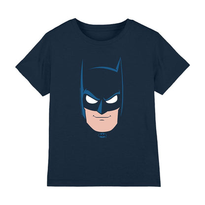 Navy - Front - Batman Childrens-Kids Face T-Shirt