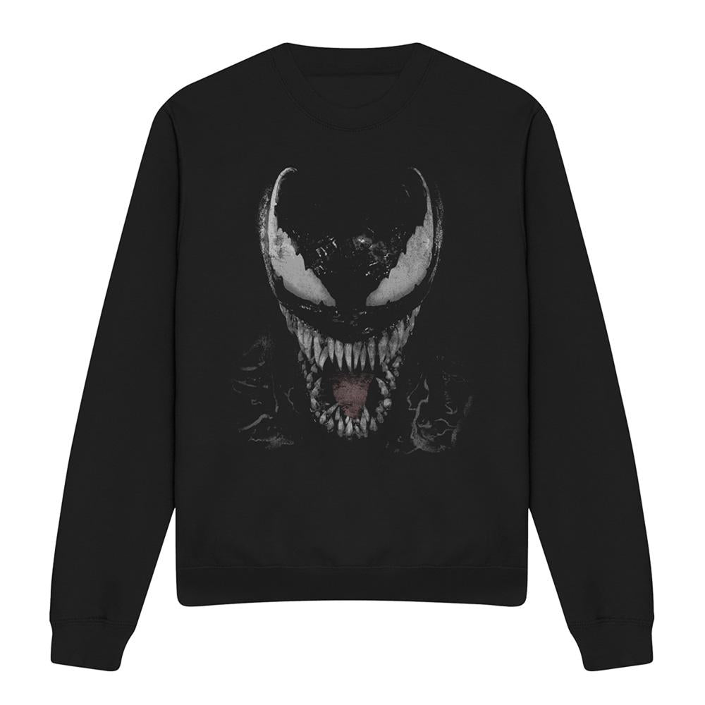 Black - Front - Venom Unisex Adult Eddie Sweatshirt