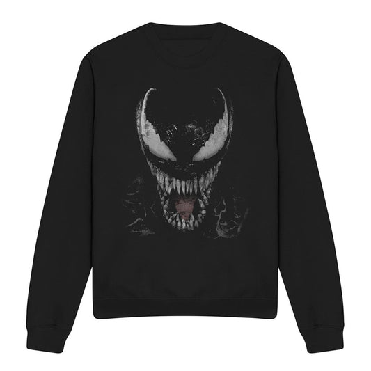 Black - Front - Venom Unisex Adult Eddie Sweatshirt
