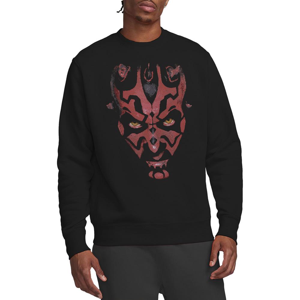 Black - Lifestyle - Star Wars Unisex Adult Darth Maul Face Sweatshirt