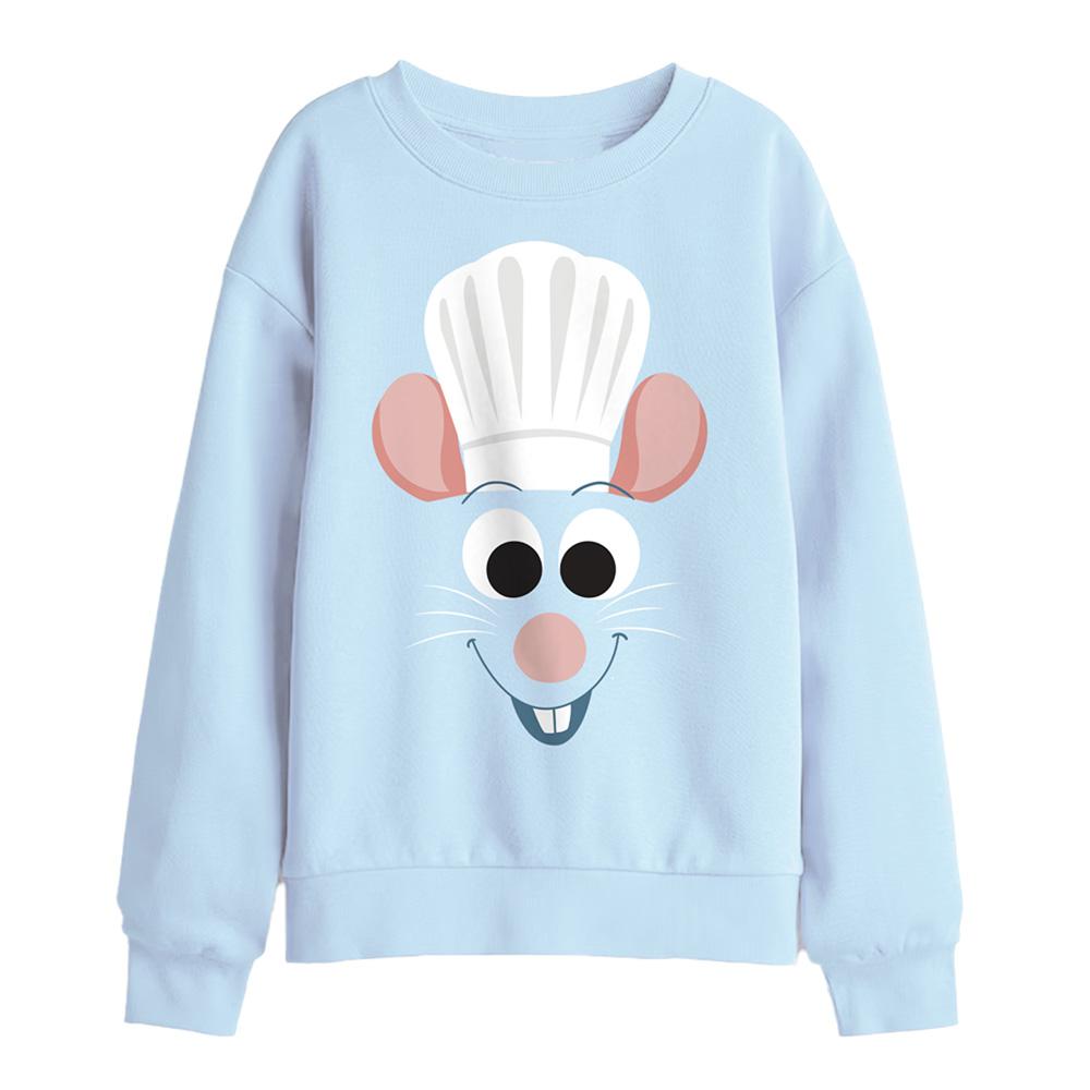 Light Blue - Front - Ratatouille Childrens-Kids Face Sweatshirt