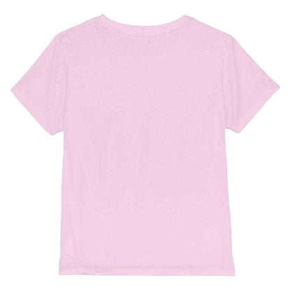 Light Pink - Back - Peppa Pig Girls Muddy Puddles With Daddy Cotton T-Shirt