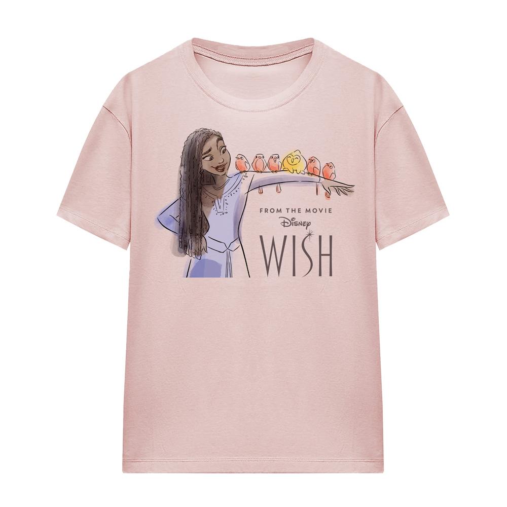 Pink - Front - Wish Womens-Ladies Asha Friends Cotton T-Shirt