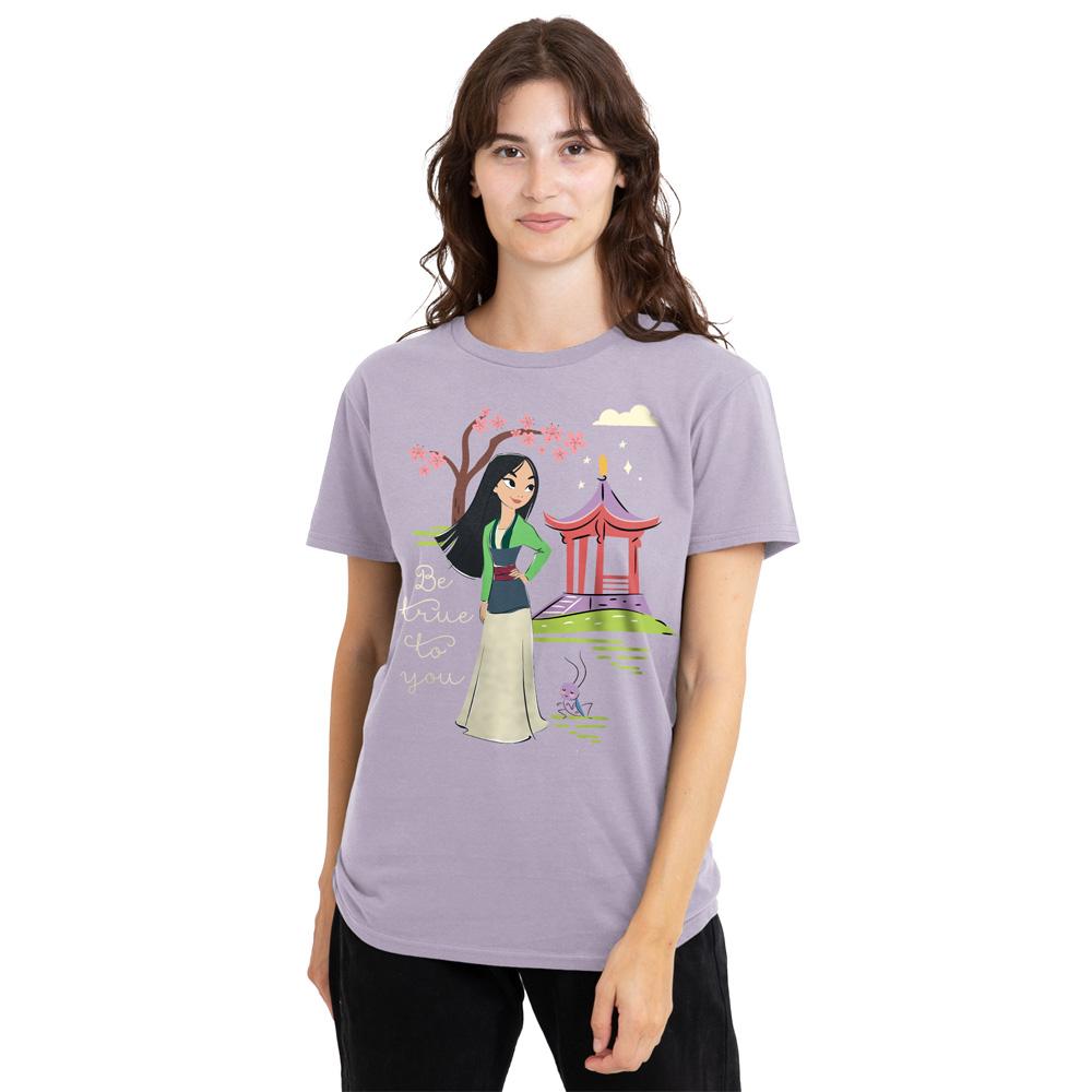Lavender - Lifestyle - Mulan Womens-Ladies Be True To You T-Shirt