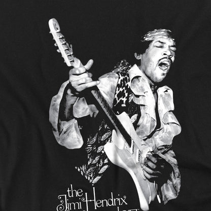 Black - Side - Jimi Hendrix Unisex Adult Mono Cotton T-Shirt