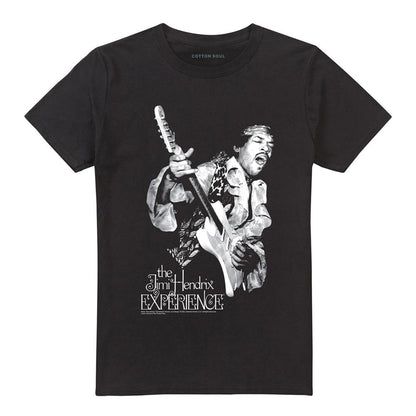 Black - Front - Jimi Hendrix Unisex Adult Mono Cotton T-Shirt