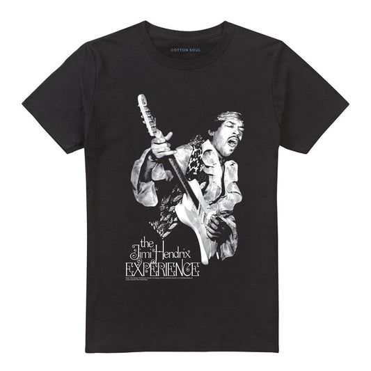 Black - Front - Jimi Hendrix Unisex Adult Mono Cotton T-Shirt