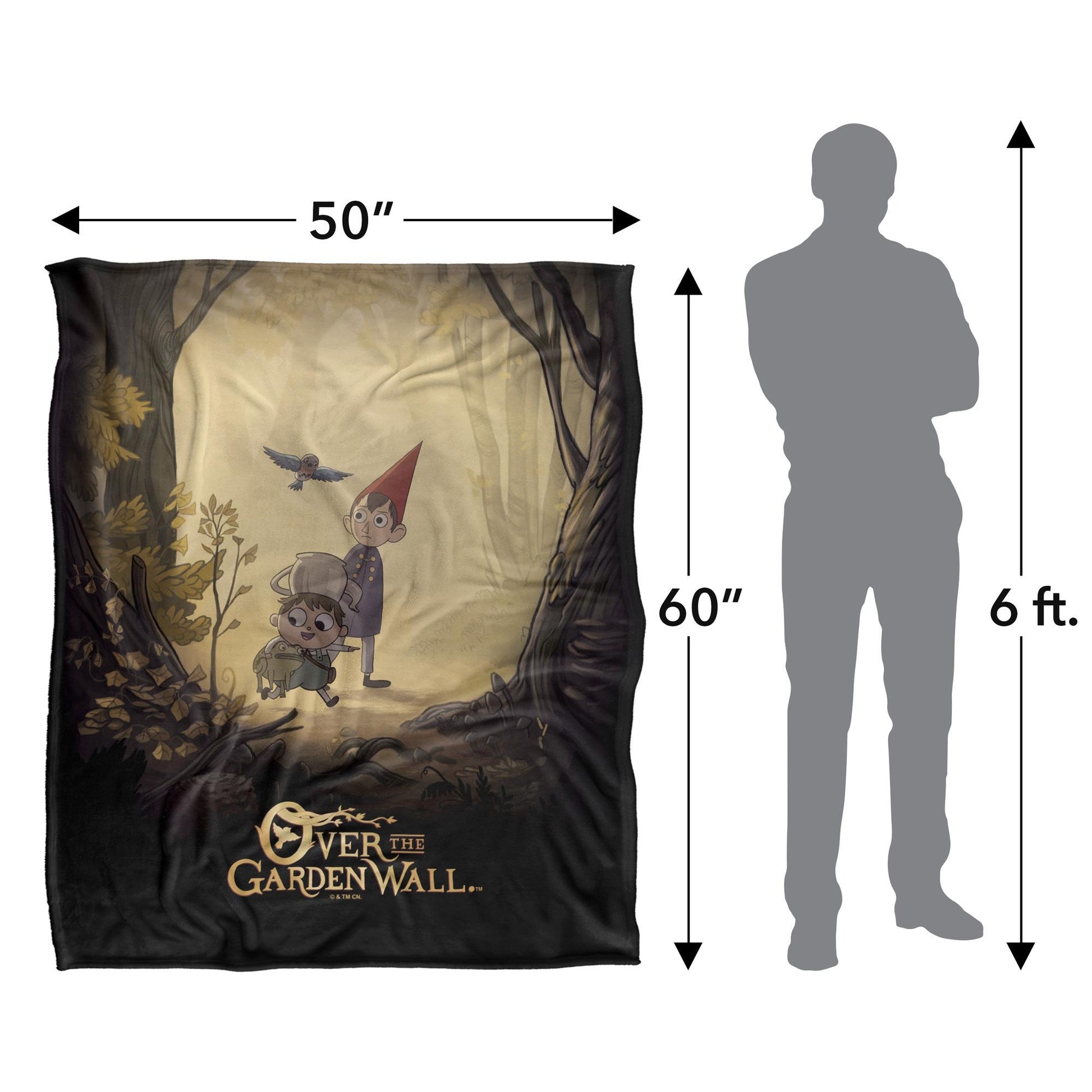 Multicoloured - Pack Shot - Over The Garden Wall Silky Poster Supersoft Blanket