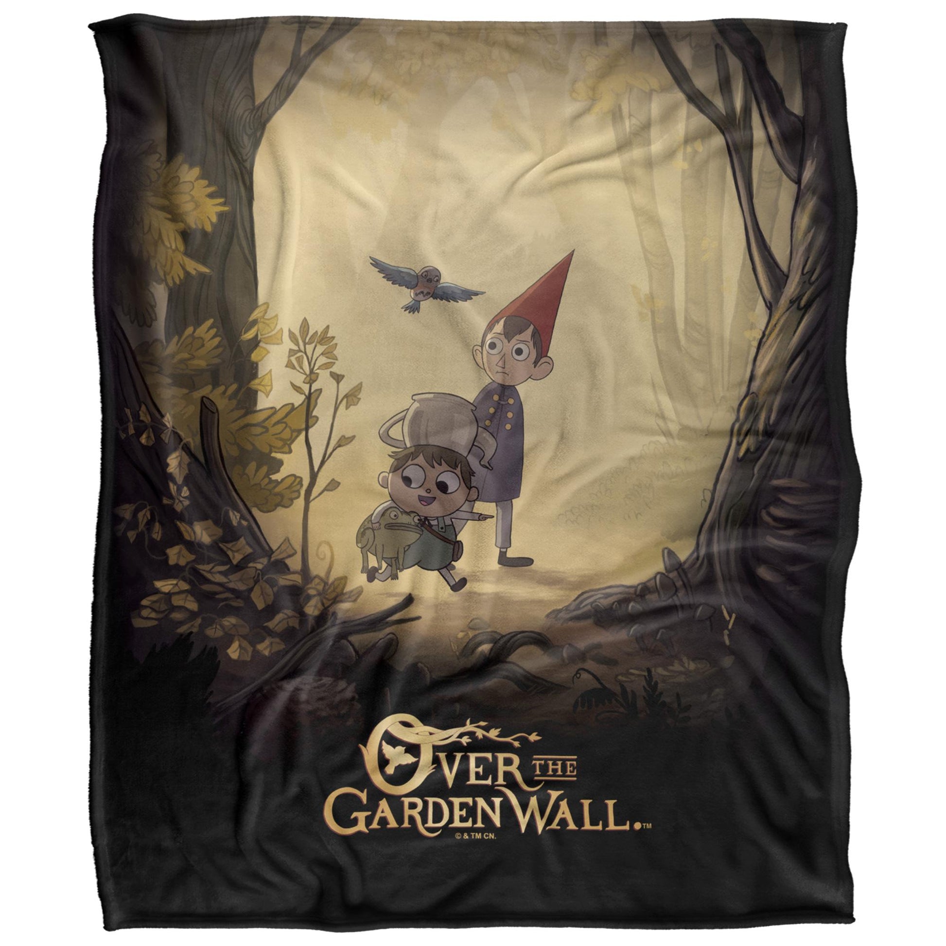 Multicoloured - Front - Over The Garden Wall Silky Poster Supersoft Blanket