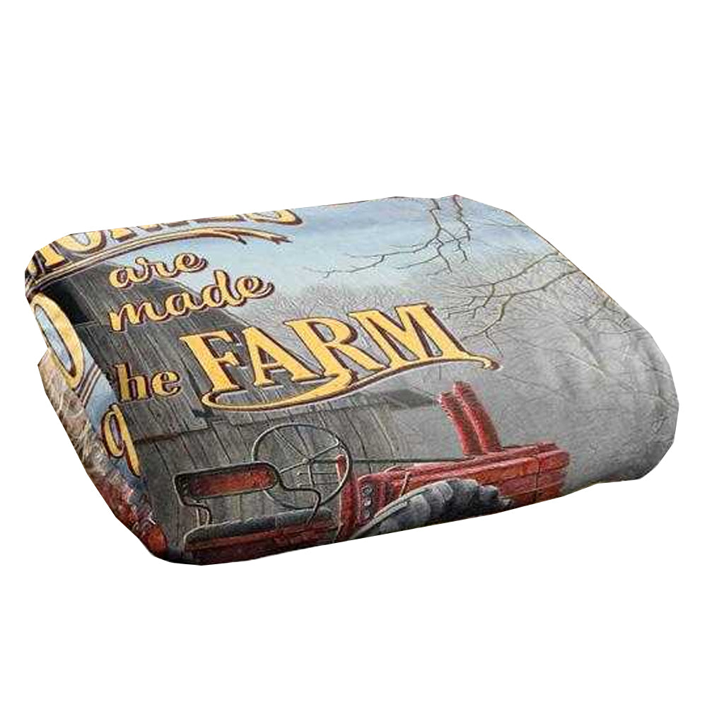 Multicoloured - Back - JQ Licensing Memories On The Farm Silky Tractor Supersoft Blanket