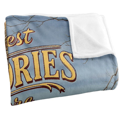 Multicoloured - Side - JQ Licensing Memories On The Farm Silky Tractor Supersoft Blanket