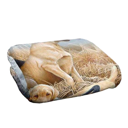 Multicoloured-Multicoloured - Back - JQ Licensing Jg-Jp Silky Labrador Hunting Supersoft Blanket