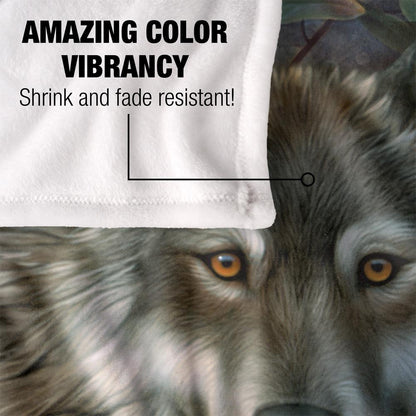 Multicoloured - Lifestyle - JQ Licensing Silky Wolf Supersoft Blanket