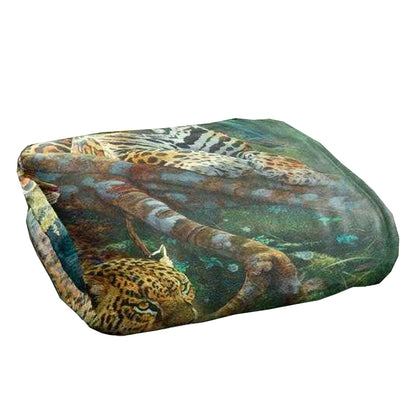 Multicoloured - Back - JQ Licensing Jmm-Jp Silky Jungle Cat Supersoft Blanket