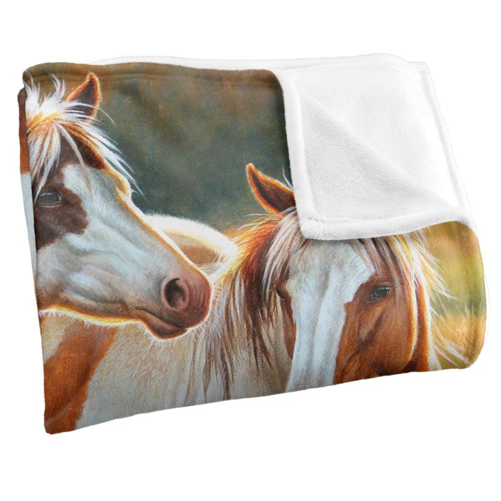 Multicoloured - Side - JQ Licensing Cf Silky Horse Supersoft Blanket