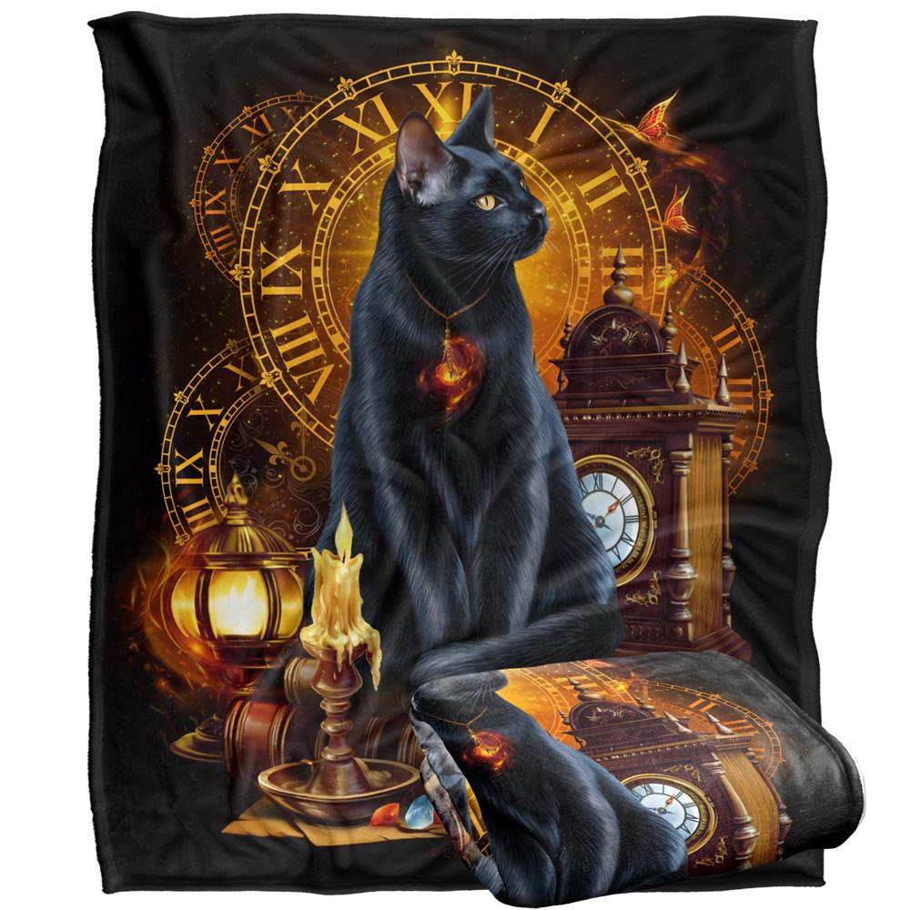 Multicoloured - Back - JQ Licensing En Silky Black Cat Supersoft Blanket